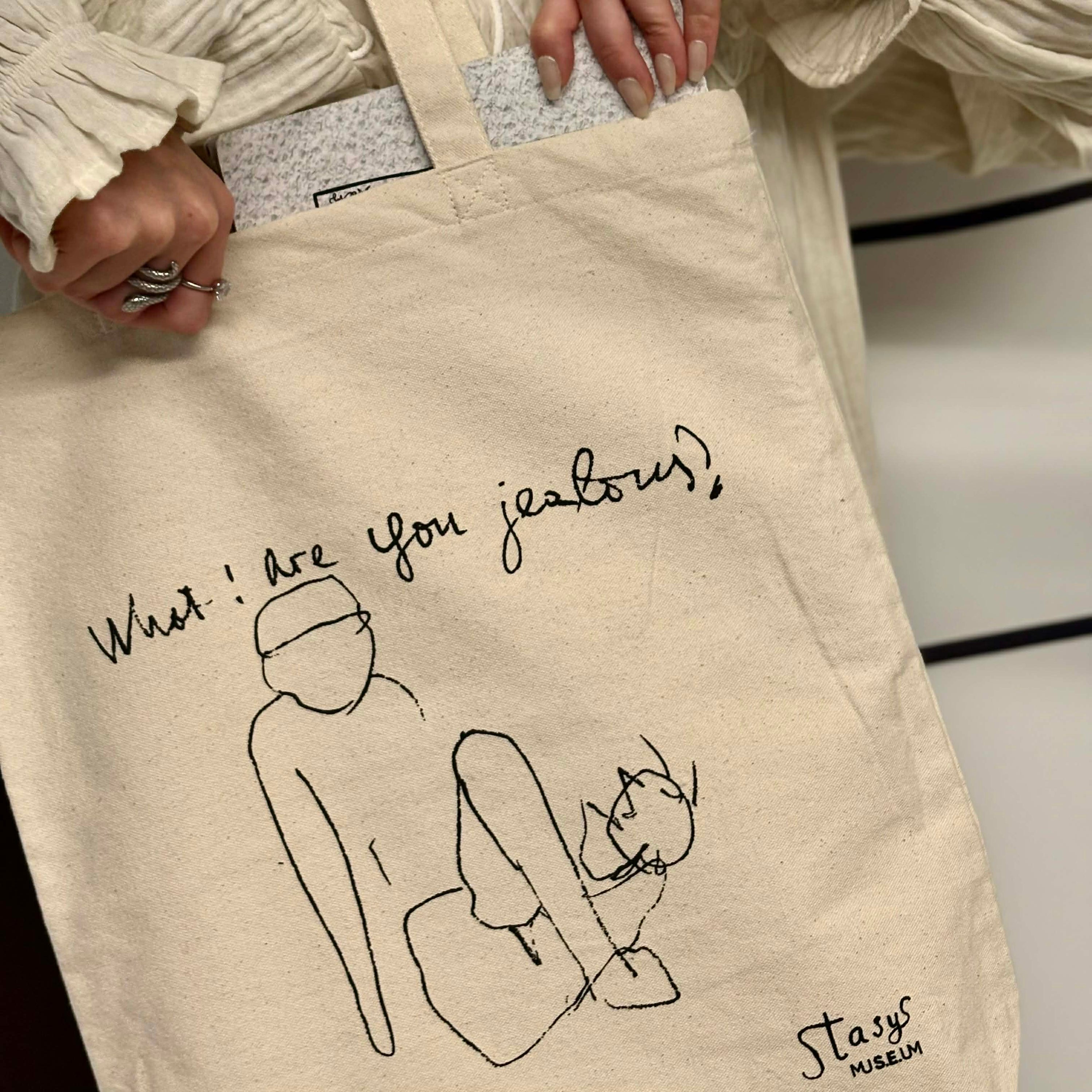 "Hommage à Čiurlionis" bag with an exhibition drawing